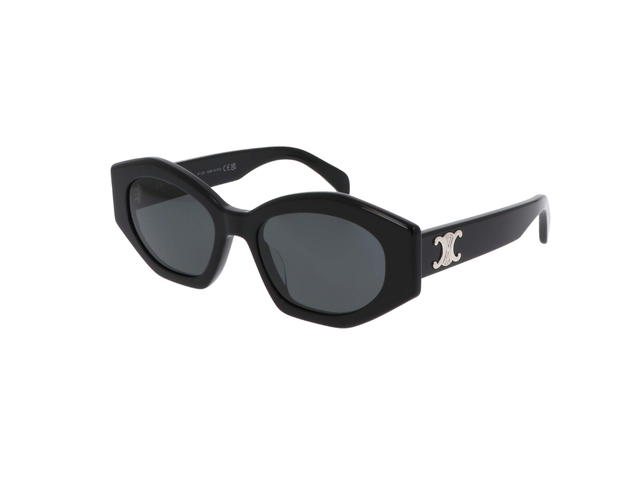 Celine Celine Triomphe 08 Sunglasses In Acetate Black With Silver hardware - view 2