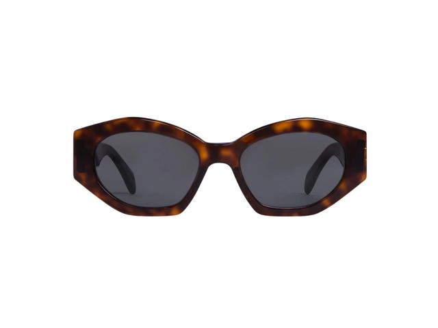 Celine Celine Triomphe 08 Sunglasses In Acetate With Smoke Lenses Red Havana - view 1