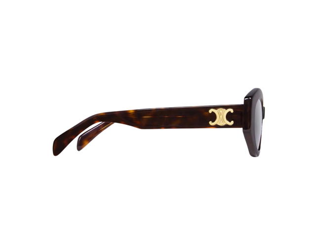 Celine Celine Triomphe 08 Sunglasses In Acetate With Smoke Lenses Red Havana - view 3