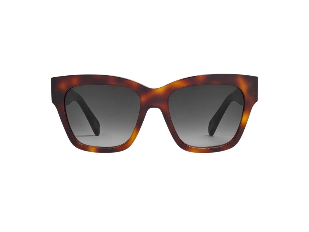 Celine Celine Triomphe 09 Sunglasses In Acetate With Gradient Smoke Lenses Classic Havana