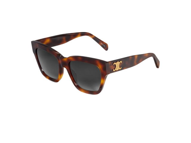 Celine Celine Triomphe 09 Sunglasses In Acetate With Gradient Smoke Lenses Classic Havana - view 2