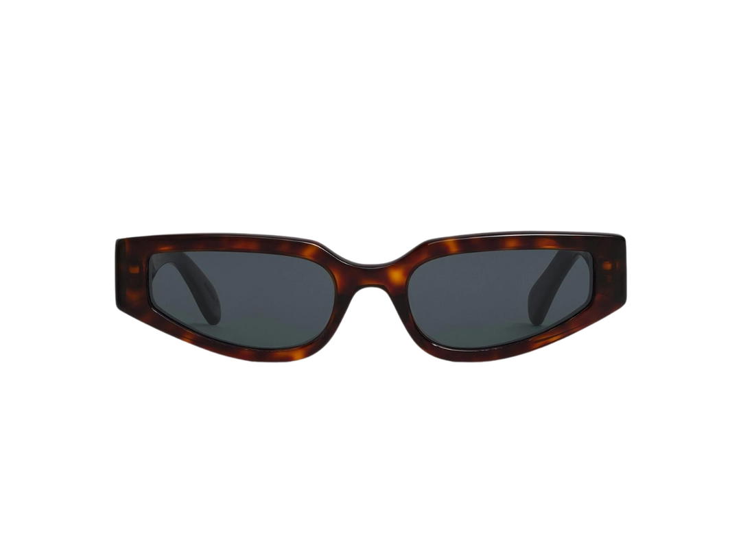 Celine Celine Triomphe 12 Sunglasses In Acetate Red Havana With Smoke Lenses
