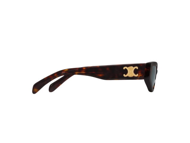 Celine Celine Triomphe 12 Sunglasses In Acetate Red Havana With Smoke Lenses - view 2