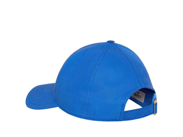 Celine Celine Triomphe Baseball Cap In Cotton Electric Blue - view 3