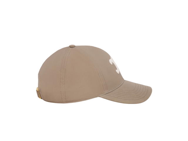 Celine Celine Triomphe Baseball Cap In Cotton Greige - view 4