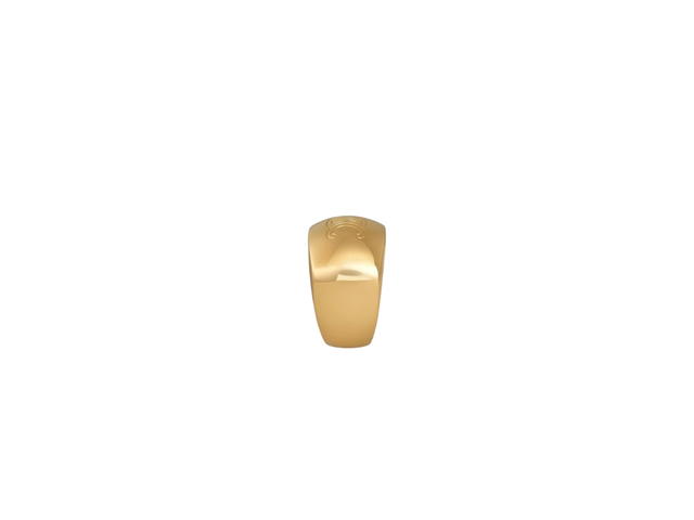 Celine Celine Triomphe Bold Ring In Brass With Gold Finish Gold - view 3