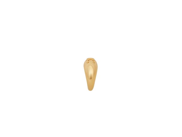 Celine Celine Triomphe Bold Ring In Brass With Gold Finish Gold - view 3