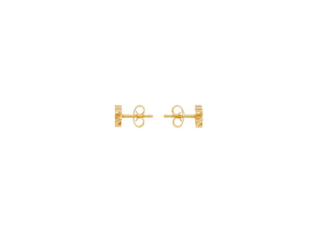 Celine Celine Triomphe Gourmette Studs In Brass With Gold Finish Gold - view 3