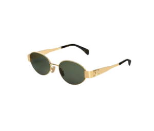Buy Celine Triomphe Metal 01 Sunglasses In Metal Gold Green at Sasom – Authentic and Ready to Ship