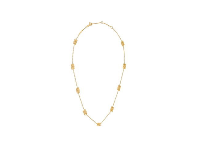 Celine Celine Triomphe Mini Triomphe Necklace In Brass With Gold Finish Gold - view 3