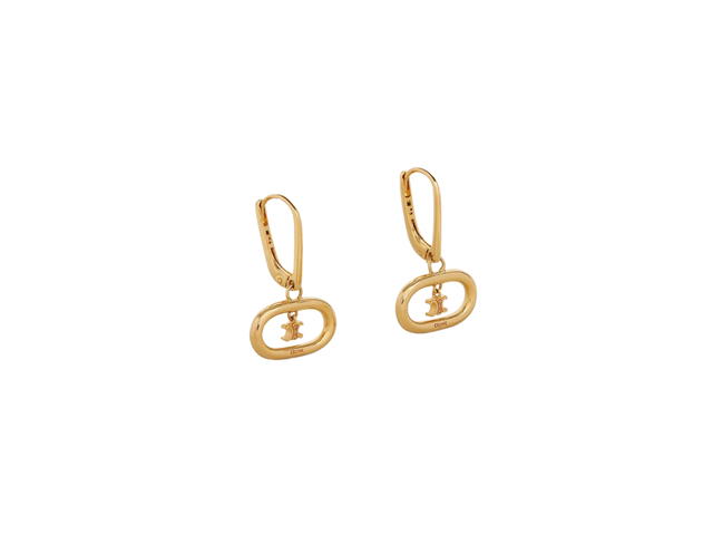 Celine Celine Triomphe Mobile Earrings In Brass With Gold Finish Gold - view 3