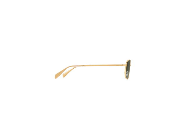 Celine Celine Triomphe Rhinestone 02 Sunglasses In Metal With Crystals Gold-Green - view 3