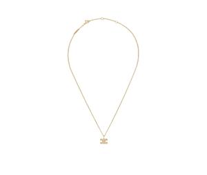 Buy Celine Triomphe Rhinestone Necklace In Brass With Gold Finish And Crystals Gold at Sasom – Authentic and Ready to Ship