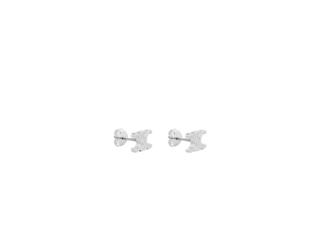 Celine Celine Triomphe Studs In Brass Hardware Silver - view 2