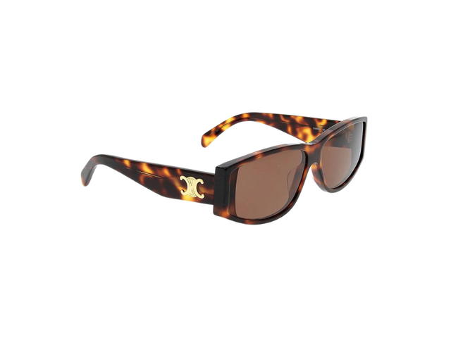 Celine Celine Triomphe Sunglasses In Acetate With Smoke Lenses Havana - view 2
