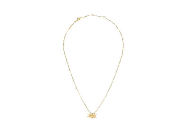 Celine Celine Triomphe Trio Necklace In Brass With Gold Finish Gold - view 1