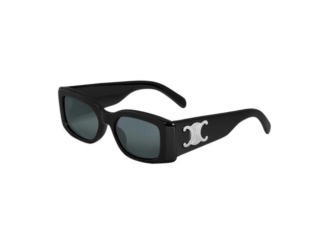 Celine Celine Triomphe XL 01 Sunglasses In Acetate With Smoke Lenses Black - view 1