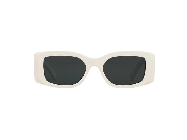 Celine Celine Triomphe XL 01 Sunglasses In Acetate With Smoke Lenses Ivory - view 2
