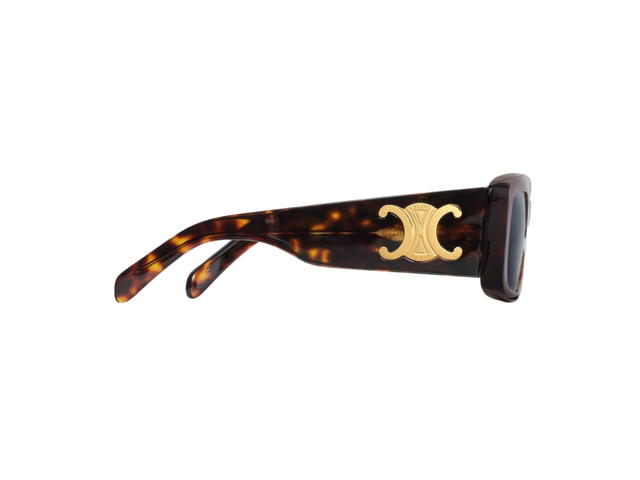 Celine Celine Triomphe XL 01 Sunglasses In Acetate With Smoke Lenses Red Havana - view 3