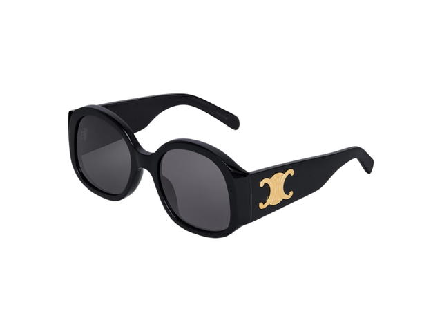 Celine Celine Triomphe XL 02 Sunglasses In Acetate Frame With Smoke Lenses Black - view 1