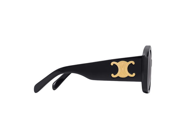 Celine Celine Triomphe XL 02 Sunglasses In Acetate Frame With Smoke Lenses Black - view 3