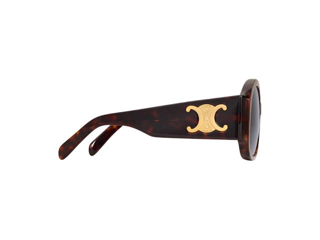 Celine Celine Triomphe XL 02 Sunglasses In Acetate Frame With Smoke Lenses Red Havana - view 3