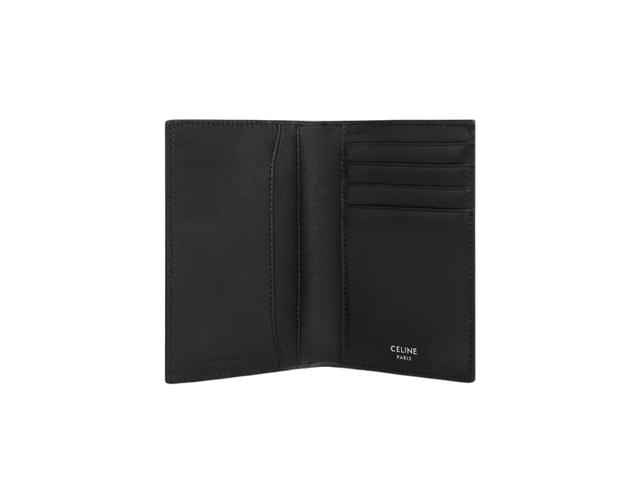 Celine Celine Vertical Card Holder In Triomphe Canvas Black - view 3