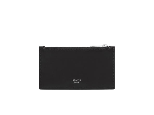 Celine Celine Zipped Card Holder In Triomphe Canvas And Calfskin Beige - view 3