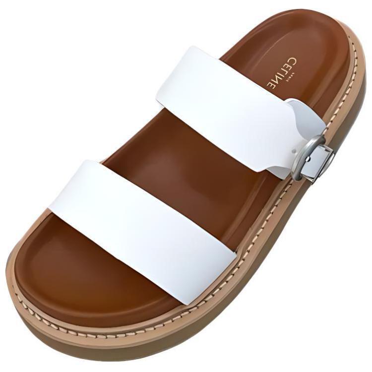 Celine Celine Slide Slippers Women's White