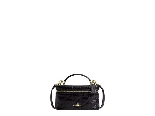 Coach Coach Rainer Crossbody Bag 18 With Quilting Gold Black - view 1