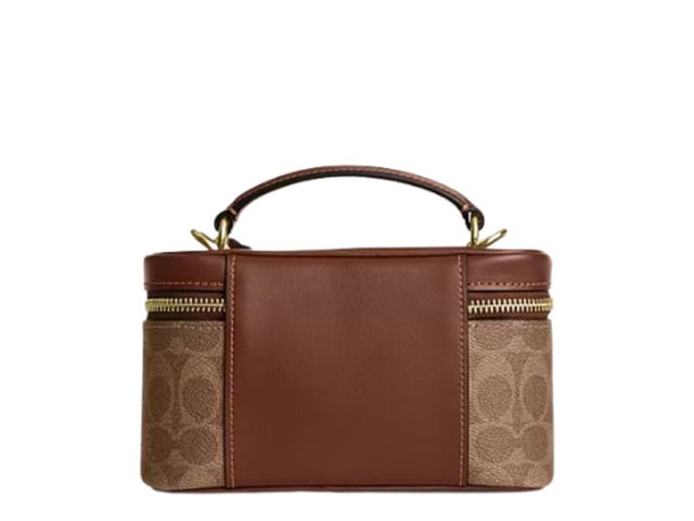 Coach Coach Rainer Crossbody Bag 18 In Signature Canvas Tan Brown - view 3