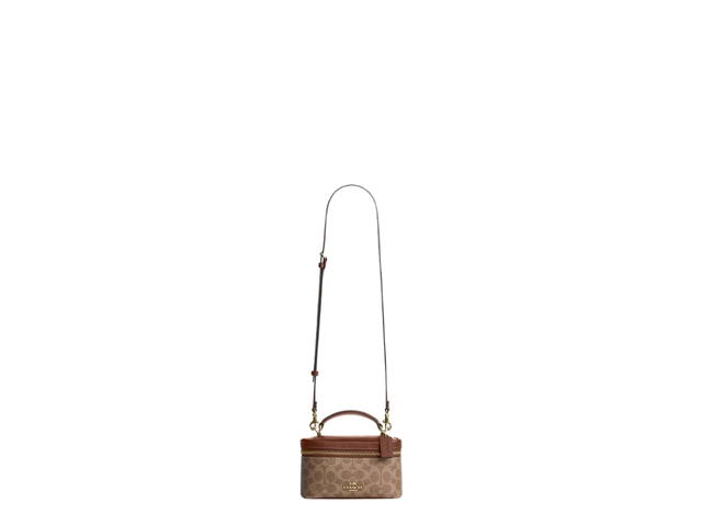 Coach Coach Rainer Crossbody Bag 18 In Signature Canvas Tan Brown - view 5