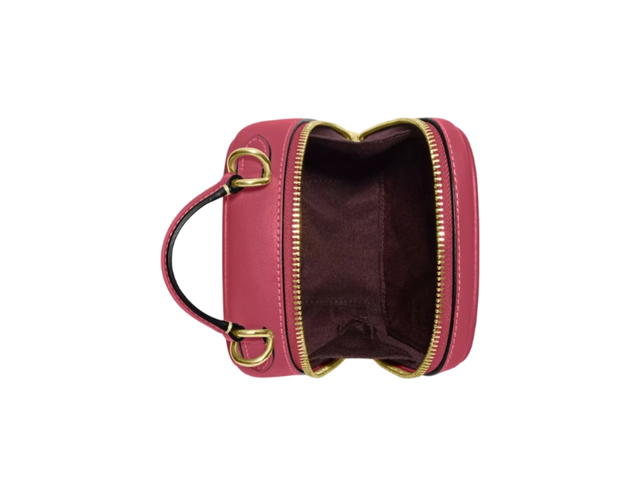 Coach Coach Eva Phone Crossbody In Colorblock Signature Canvas Im Brown Pink - view 3