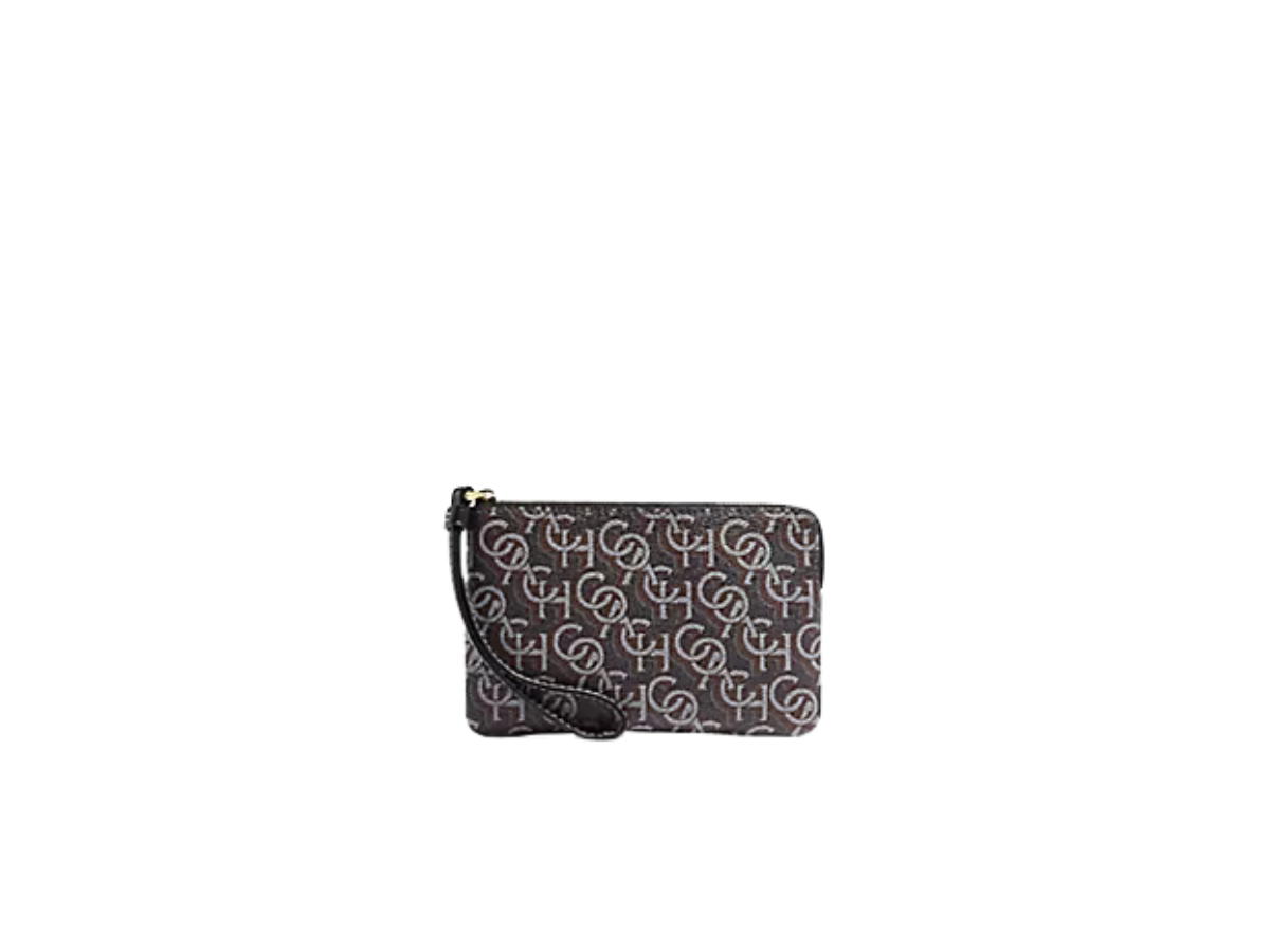Coach Coach Corner Zip Wristlet Black
