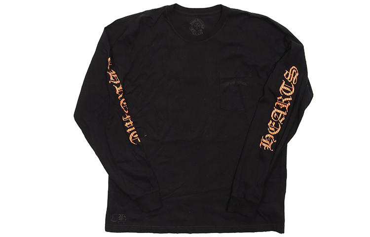Chrome Hearts Chrome Hearts Logo Print Long Sleeve T-Shirt - Black