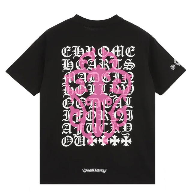 Chrome Hearts Chrome Hearts Dagger Alphabet Print T-Shirt Unisex Black - view 2