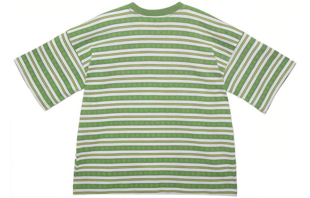 Chrome Hearts Chrome Hearts SS23 Striped Logo Print Crew Neck Short Sleeve T-Shirt - Green - view 3