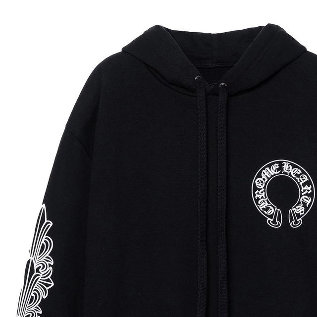 Chrome Hearts Chrome Hearts Horseshoe Cross Hoodie - Black - view 3