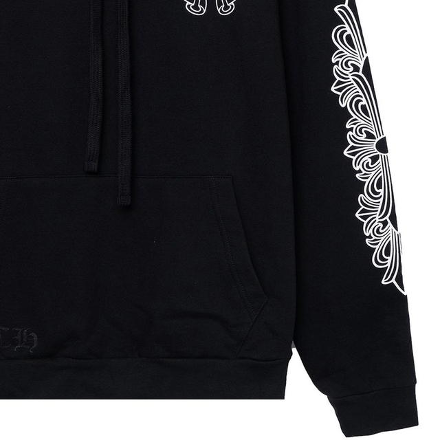Chrome Hearts Chrome Hearts Horseshoe Cross Hoodie - Black - view 4