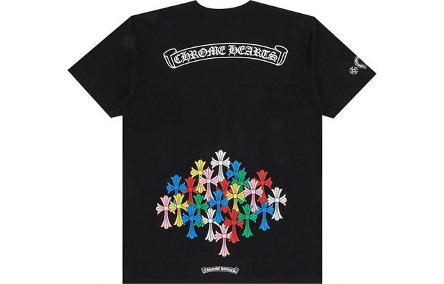 Chrome Hearts Chrome Hearts FW22 Multi Color Cross T-Shirt - Black - view 1