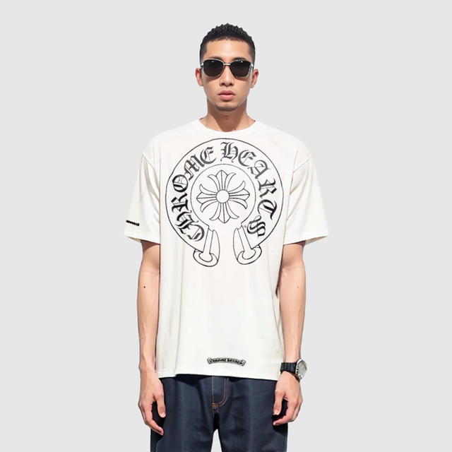 Chrome Hearts Chrome Hearts Horse Shoe Logo Pocket T-Shirt - White - view 4