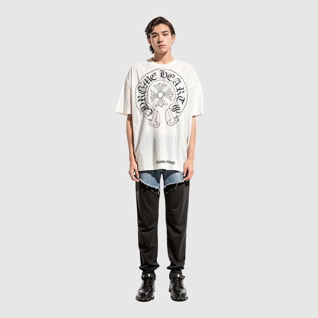 Chrome Hearts Chrome Hearts Horse Shoe Logo Pocket T-Shirt - White - view 5