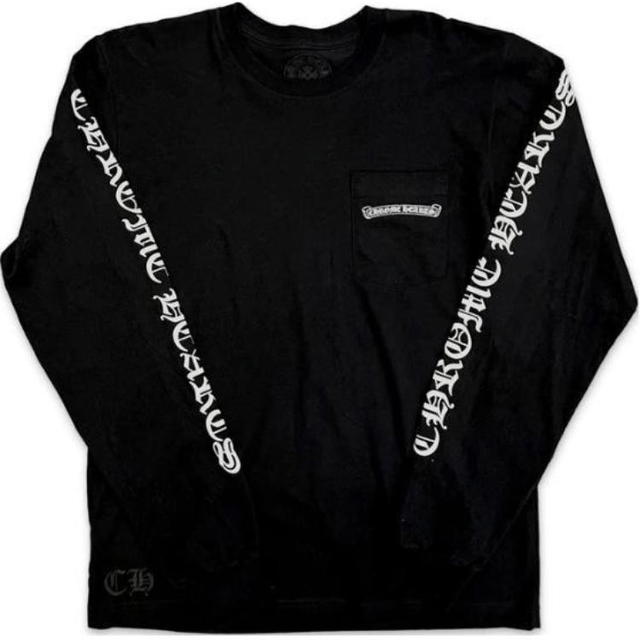 Chrome Hearts Chrome Hearts Letter Print Crew Neck Long Sleeve T-Shirt - Black - view 1