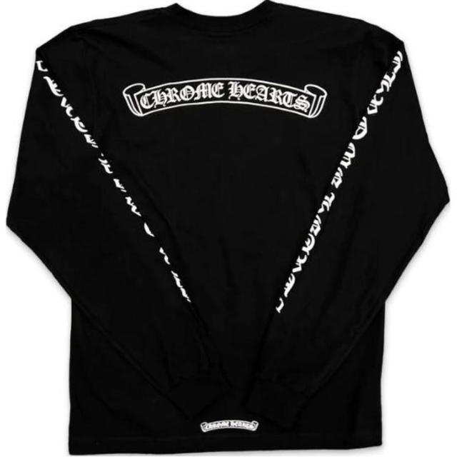 Chrome Hearts Chrome Hearts Letter Print Crew Neck Long Sleeve T-Shirt - Black - view 3