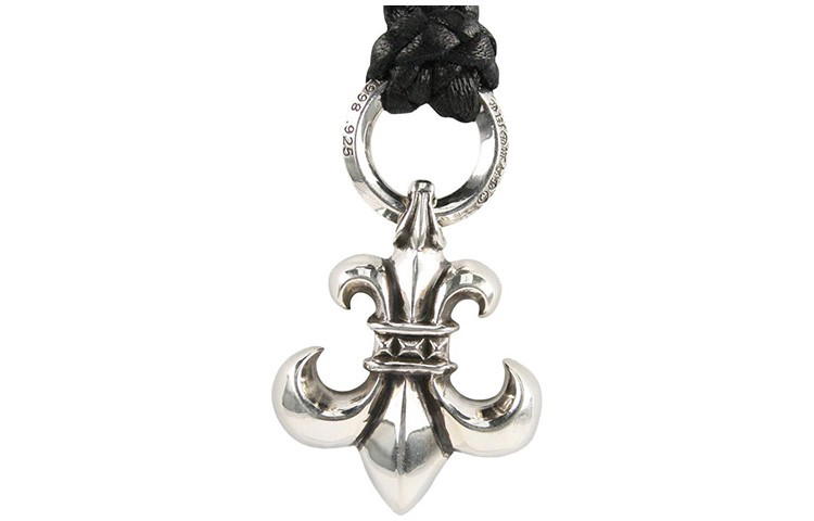 Chrome Hearts Chrome Hearts BS Leather Woven Pendant - silver