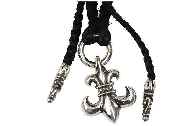 Chrome Hearts Chrome Hearts BS Leather Woven Pendant - silver - view 2