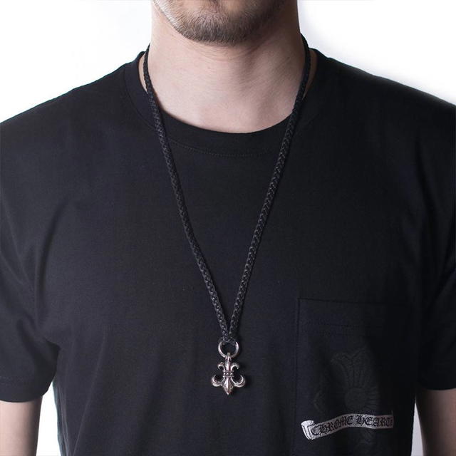 Chrome Hearts Chrome Hearts BS Leather Woven Pendant - silver - view 5