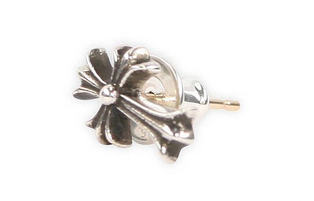 Chrome Hearts Chrome Hearts 925 Sterling Silver Cross Stud Earrings Men's Silver - view 1
