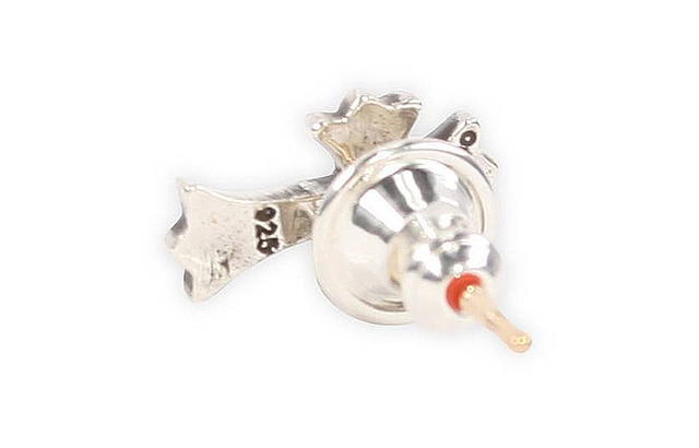 Chrome Hearts Chrome Hearts 925 Sterling Silver Cross Stud Earrings Men's Silver - view 2