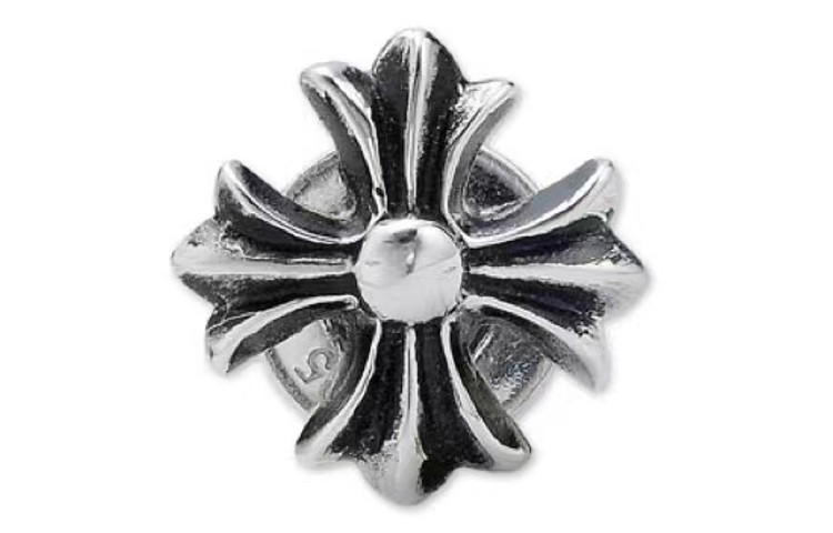 Chrome Hearts Chrome Hearts 925 Sterling Silver Stud Earrings Men's Silver
